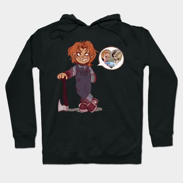 Chucky t-shirt Hoodie by Hitamshop